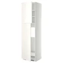 IKEA METOD МЕТОД, высокий шкаф д / холодильника / 2дверцы, белый / белый, 60x60x220 см 194.591.16 фото thumb №1
