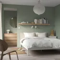 IKEA KLEPPSTAD КЛЕППСТАД, каркас ліжка, білий / ВІССЛЕ бежевий, 140x200 см 004.926.77 фото thumb №2