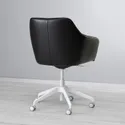IKEA TOSSBERG ТОССБЕРГ / LÅNGFJÄLL ЛОНГФЬЄЛЛЬ, крісло для конференцій, Бабуся чорна/біла 195.096.92 фото thumb №6