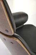 Кресло компьютерное офисное вращающееся HALMAR WEBER орех/черный, экокожа фото thumb №11