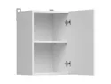 BRW Верхний шкаф для кухни Junona Line 40 см левый/правый мел глянец, белый/мелкозернистый белый глянец G1D/40/57_LP-BI/KRP фото thumb №4