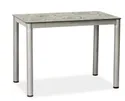 Стол обеденный стеклянный SIGNAL DAMAR, серый, 60x80 фото thumb №1