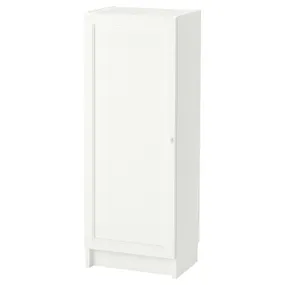 IKEA BILLY БИЛЛИ / OXBERG ОКСБЕРГ, стеллаж с дверью, белый, 40x30x106 см 692.873.92 фото
