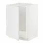 IKEA METOD МЕТОД, напольный шкаф для мойки, белый / Стенсунд белый, 60x60 см 394.699.11 фото
