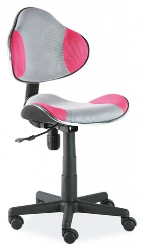 Поворотний стілець SIGNAL Q-G2, сірий / рожевий фото