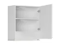 BRW Верхний кухонный шкаф Sole 60 см с вытяжкой правый белый глянец, альпийский белый/глянцевый белый FH_GOO_60/68_P_FL_BRW-BAL/BIP/BI фото thumb №3