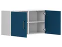 BRW Настінна шафа Modeo100 см з дверцятами біла/темно-синя SFW/100/50/30_10-BI/BLC фото thumb №3