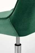 Крісло комп'ютерне офісне обертове HALMAR RICO, зелений оксамит фото thumb №9