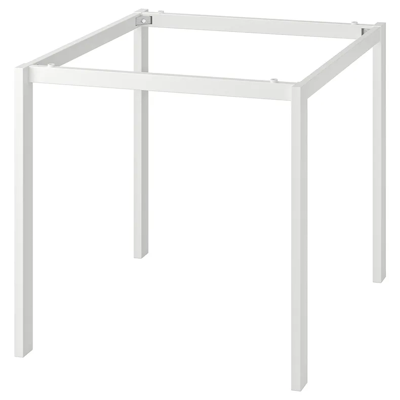 IKEA MELLTORP МЕЛЬТОРП, рама стола, білий, 75x75 см 502.801.02 фото №1