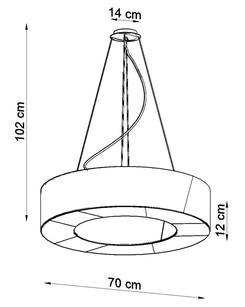BRW Saturno, підвісний світильник 079151 фото №5