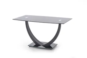 Кухонний стіл HALMAR ANTON 140x80 см чорний фото