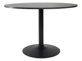 Стол круглый шпонированный BRW Graus, 110 см, черный BLACK фото