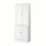 IKEA HAVSTA ХАВСТА, комбинация для хранения с дверцами, белый, 81x47x212 см 595.347.55 фото