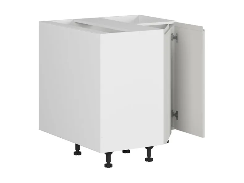 BRW Кутова кухонна шафа 80 см світло-сірого кольору, альпійський білий/світло-сірий глянець FH_DNW_90/82_P/L-BAL/XRAL7047 фото №9