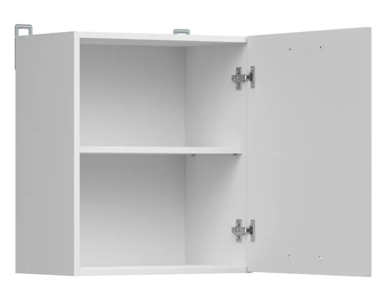 BRW Верхний шкаф для кухни Junona Line 50 см левый/правый светло-серый глянец, светло-серый глянец G1D/50/57_LP-BI/JSZP фото №4