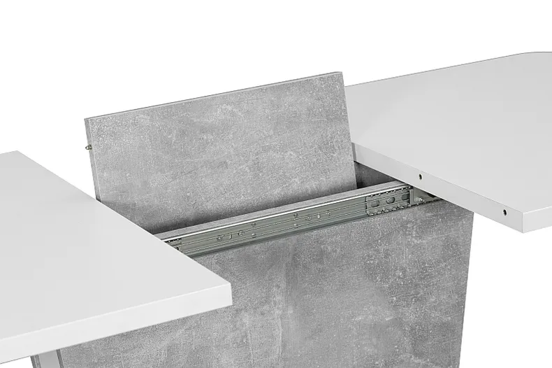 Стол кухонный SIGNAL SIRIUS IN, белый матовый / эффект бетона, 80x120 фото №7
