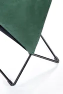 Кухонний стілець HALMAR K485 темно-зелений, чорний фото thumb №5