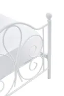 Кровать металлическая односпальная HALMAR PANAMA 90x200 см белая фото thumb №8