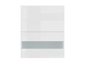 BRW Верхня кухонна шафа Sole L6 60 см з нахиленим дисплеєм білий екрю, альпійський білий/екрю білий FK_G2O_60/72_OV/O-BAL/BIEC фото