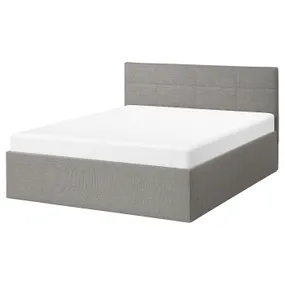 IKEA SKARVLO СКАРВЛО, ліжко з підіймальним механізмом, сірий, 140x200 см 705.560.86 фото