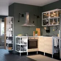 IKEA ENHET ЕНХЕТ, кутова кухня, білий / імітація. дуб 093.379.55 фото thumb №2