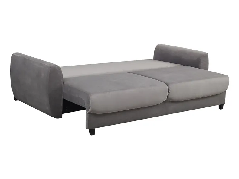 BRW Тримісний диван-ліжко Hampton з ящиком для зберігання велюровий сірий, Рів'єра 91 Сірий SO3-HAMPTON-LX_3DL-G1_B929AD фото №3