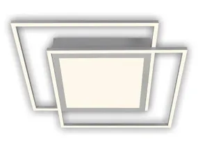 BRW Стельовий світильник на 2 точки Frame Center Led сріблястий 085505 фото