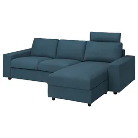 IKEA VIMLE ВІМЛЕ, 3-місний диван із кушеткою 394.327.72 фото