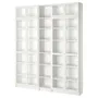 IKEA BILLY БІЛЛІ / OXBERG ОКСБЕРГ, книжкова шафа, білий, 200x30x237 см 490.178.34 фото