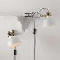 IKEA RANARP РАНАРП, світильник настінний / із затискачем, кремово-білий 102.313.21 фото thumb №5
