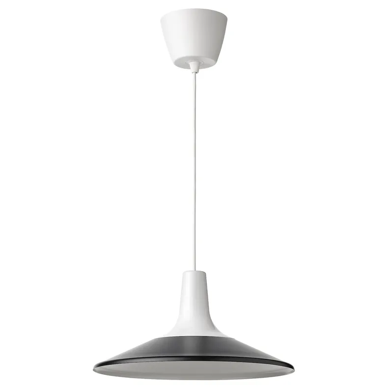 IKEA FYRTIOFYRA ФИРТИОФИРА, подвесной светильник, белый / черный, 38 см 505.272.69 фото №1