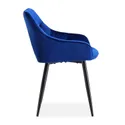 Кухонный стул бархатный HALMAR K487 Velvet, BLUVEL 86 - темно-синий фото thumb №5