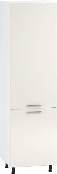 Шкаф нижний высокий для встраиваемых холодильников HALMAR VENTO DL-60/214 фасад : бежевый фото