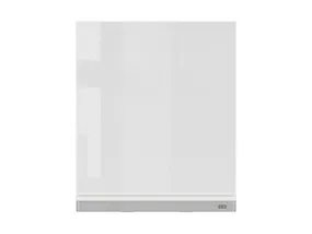 BRW Верхний кухонный шкаф Sole 60 см с вытяжкой правый белый глянец, альпийский белый/глянцевый белый FH_GOO_60/68_P_FL_BRW-BAL/BIP/IX фото
