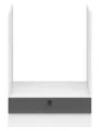 BRW кухонна шафа для вбудовуваної духовки Junona Line 60 см графіт, білий/графіт DPK/60/82_BBL-BI/GF фото