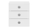 BRW Шкаф-пьедестал Time 43 см с 3 ящиками белый, белый KOM3S/43-BI фото thumb №2
