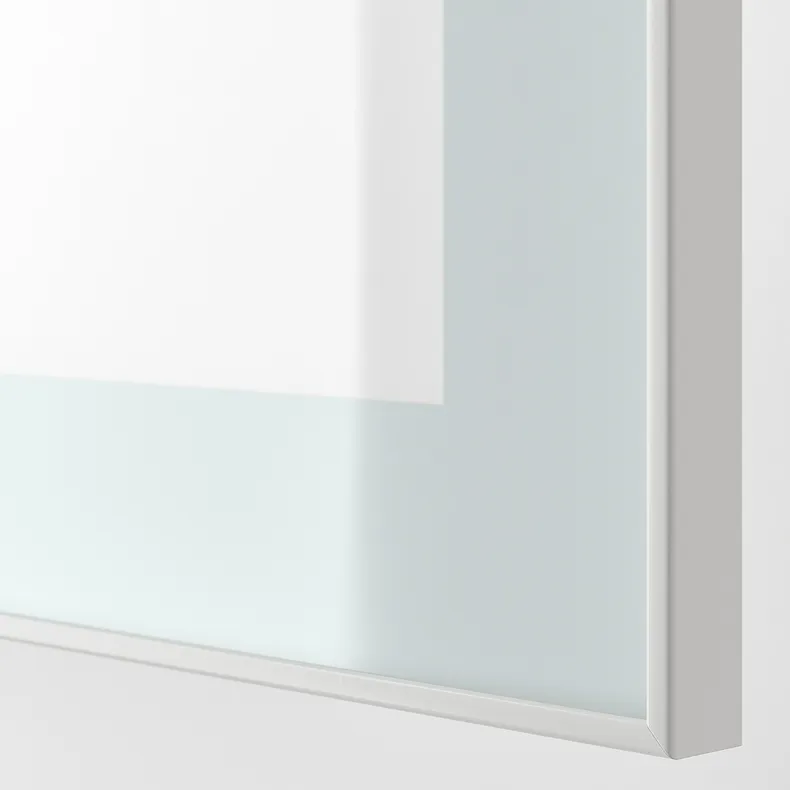 IKEA BESTÅ БЕСТО, шкаф для ТВ, комбин / стеклян дверцы, белый / Сельсвикен глянцевое белое матовое стекло, 180x42x192 см 194.887.98 фото №4