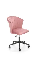 Крісло офісне обертове HALMAR PASCO, рожевий оксамит фото thumb №1