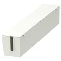 IKEA MITTZON МІТТЗОН, кабельна коробка для карк на коліщ, білий, 80x13 см 305.286.32 фото thumb №1