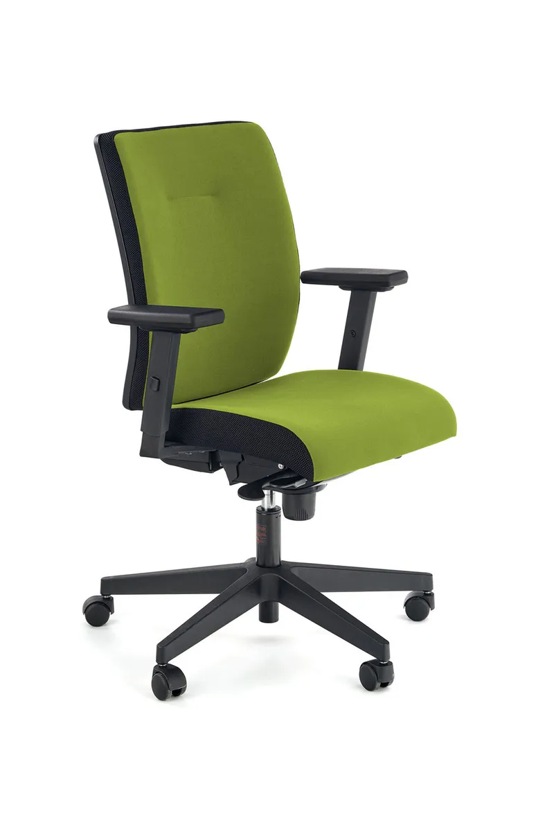 Крісло комп'ютерне офісне обертове HALMAR POP, чорний/зелений фото №1