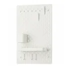 IKEA SKÅDIS СКОДІС, комбінація перфорованої дошки, білий, 36x56 см 095.901.31 фото