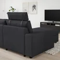 IKEA VIMLE ВІМЛЕ, 3-місний диван із кушеткою, з широкими підлокітниками з підголівником / пагорбкуватий антрацит 594.327.71 фото thumb №2