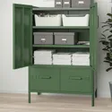 IKEA IDÅSEN ИДОСЕН, шкаф с дверцами и ящиками, тёмно-зелёный, 80x47x119 см 904.963.98 фото thumb №7