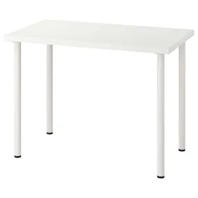 IKEA LINNMON ЛИННМОН / ADILS АДИЛЬС, стол, белый, 100x60 см 299.321.81 фото