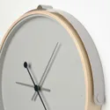 IKEA ROTBLÖTA РОТБЛОТА, настенные часы, Низкое напряжение / шпон светло-серый, 42 см 405.408.55 фото thumb №4