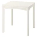 IKEA HAUGA ХАУГА, стол, белый, 74x74 см 905.767.19 фото thumb №1