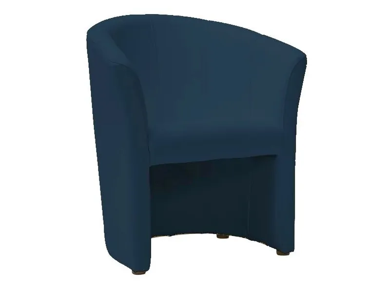 Крісло м'яке SIGNAL TM-1, екошкіра:  темно-синій фото №1