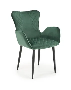 Кухонний стілець HALMAR K427 темно-зелений (1шт=2шт) фото