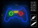 BRW Дитячий неоновий настінний світильник Game Pad LED мікс кольорів 093813 фото thumb №3