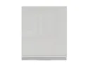 BRW Верхний кухонный шкаф Sole 60 см с вытяжкой правый светло-серый глянец, альпийский белый/светло-серый глянец FH_GOO_60/68_P_FL_BRW-BAL/XRAL7047/IX фото thumb №1